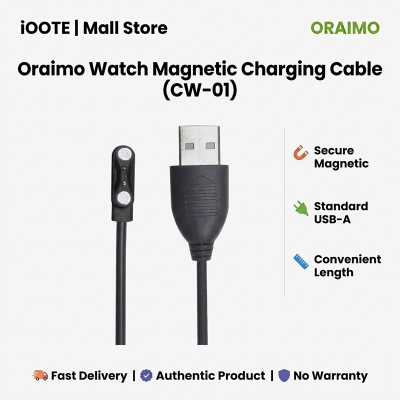 Picture of Oraimo Watch Magnetic Charging Cable (CW-01)- Black - Black