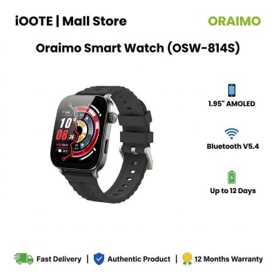 Picture of Oraimo Smart Watch (OSW-814S) | 12 Months Warranty - CHROME