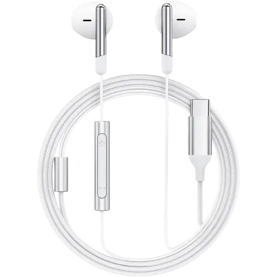 Picture of ACEFAST L3 1.2m USB-C Wired Earphone Clear Sound Headphone with Mic Control | 3 Months Warranty - White