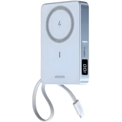 Picture of UGREEN PB594 10000mAh 30W Wireless Power Bank with Digital Display | 6 Months Warranty - Blue