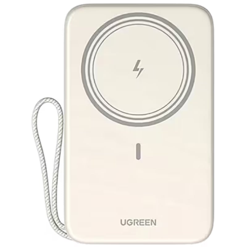 Picture of UGREEN Magnetic Power Bank 20000mAh with Built in  30W USB-C Cable | 6 Months Warranty - Beige