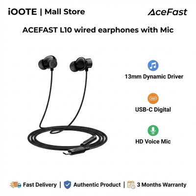 Picture of ACEFAST L10 wired earphones with Mic | 3 Months Warranty - Black