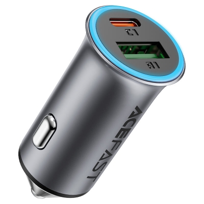 Picture of ACEFAST B16 95W Metal Car Charger Dual Port USB-A + USB-C | 3 Months Warranty - Black