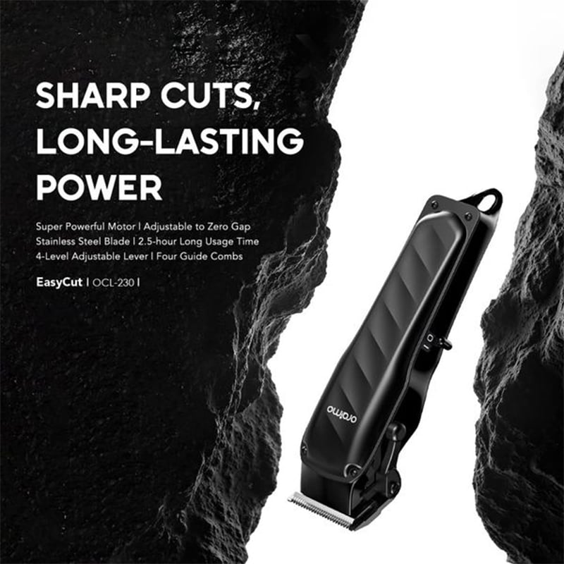 Picture of Oraimo EasyCut Super Long-lasting Power Electric Trimmer (OCL-230) | 12 Months Warranty - Black