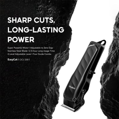 Picture of Oraimo EasyCut Super Long-lasting Power Electric Trimmer (OCL-230) | 12 Months Warranty - Black