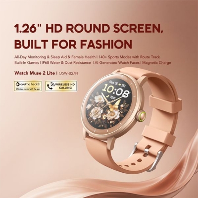 Picture of Oraimo BT Calling Smart Watch (OSW-827N) | 12 Months Warranty - Rose Gold