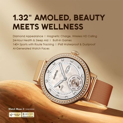 Picture of Oraimo Smart Watch (OSW-833N) | 12 Months Warranty - Rose Gold