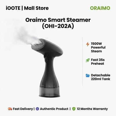 Picture of Oraimo Smart Steamer (OHI-202A) | 12 Months Warranty - GRAPHITBLACK