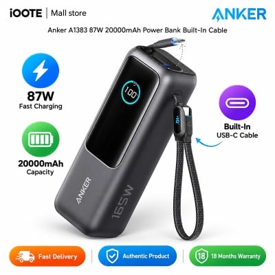 Picture of Anker Zolo A1695 25000mAh 165W Power Bank | 18 Months Warranty - Black