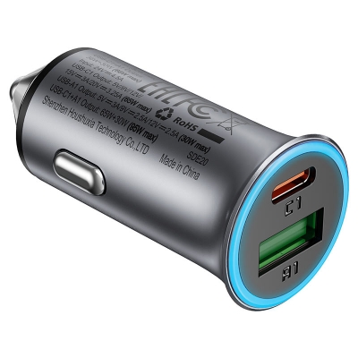 Picture of ACEFAST B16 95W Metal Car Charger Dual Port USB-A + USB-C | 3 Months Warranty - Black