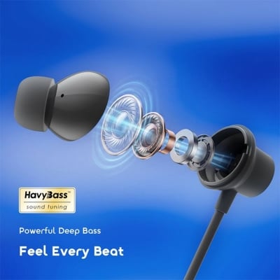 Picture of Oraimo Necklace Neo Wireless Neckband (OEB-310) - GRAVITY BLACK | 12 Months Warranty - Black