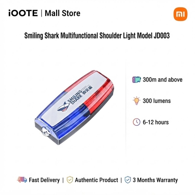 Picture of Smiling Shark Multifunctional Shoulder Light Model JD003 | 3 Months Warranty - White