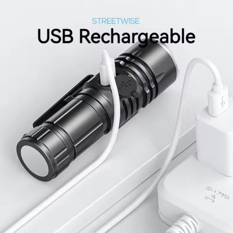 Picture of Smiling Shark High intensity Lighting Flashlight Model SD5031-P100 | 3 Months Warranty - Black