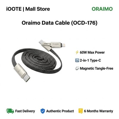 Picture of Oraimo Data Cable (OCD-176) | 6 Months Warranty - Black