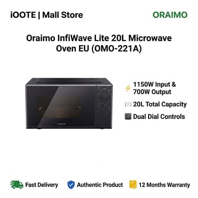 Picture of Oraimo InfiWave Lite 20L Microwave Oven EU (OMO-221A) | 12 Months Warranty