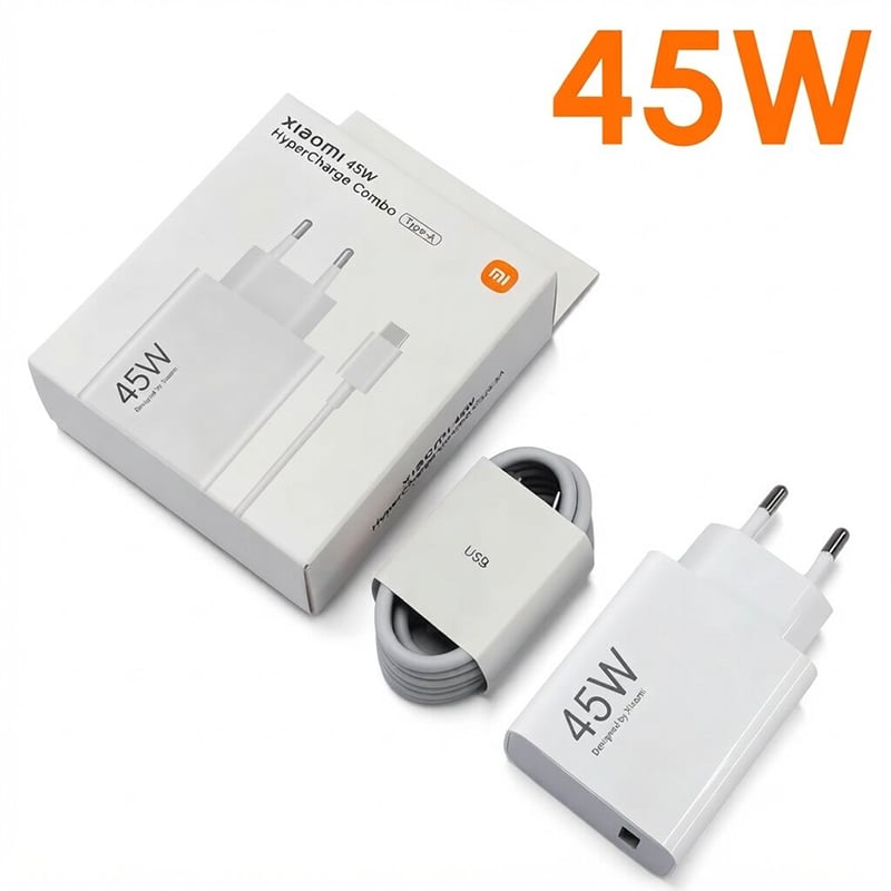 Picture of [Original] Xiaomi 45W Hypercharge Combo (Type-A) EU | 6 Months Warranty - White