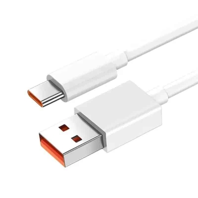 Picture of [Original] Xiaomi 6A Type-A to Type-C Data Cable 1M | 6 Months Warranty - White