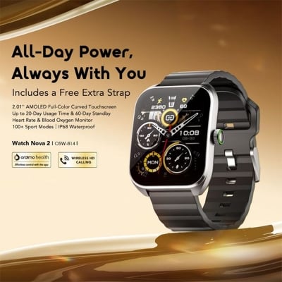 Picture of Oraimo BT calling Smart Watch (OSW-814) | 12 Months Warranty - Black