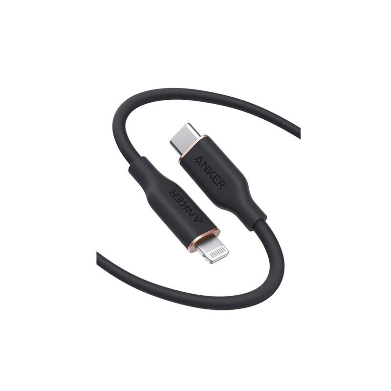 Picture of Anker PowerLine III Flow USB-C with Lighting Connector 1M | 18 Months Warranty - Black