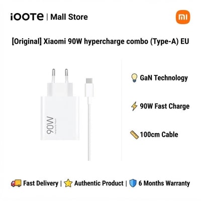 Picture of [Original] Xiaomi 90W Hypercharge Combo (Type-A) EU | 6 Months Warranty - White