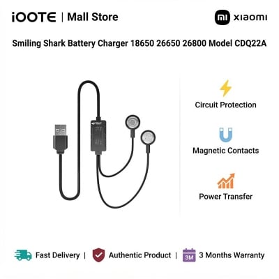 Picture of Smiling Shark Battery Charger 18650 26650 26800 Model CDQ22A | 3 Months Warranty
