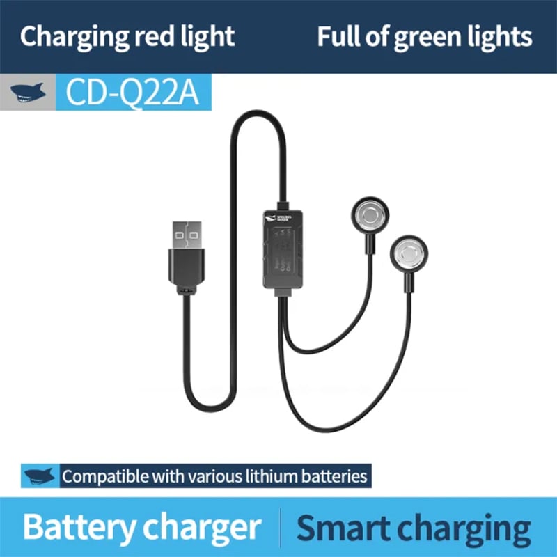 Picture of Smiling Shark Battery Charger 18650 26650 26800 Model CDQ22A | 3 Months Warranty