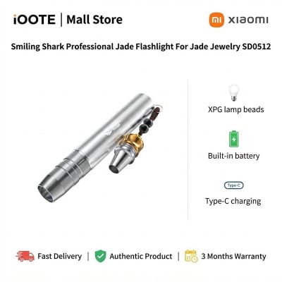 Picture of Smiling Shark Professional Jade Flashlight For Jade Jewelry SD0512 | 3 Months Warranty - Grey
