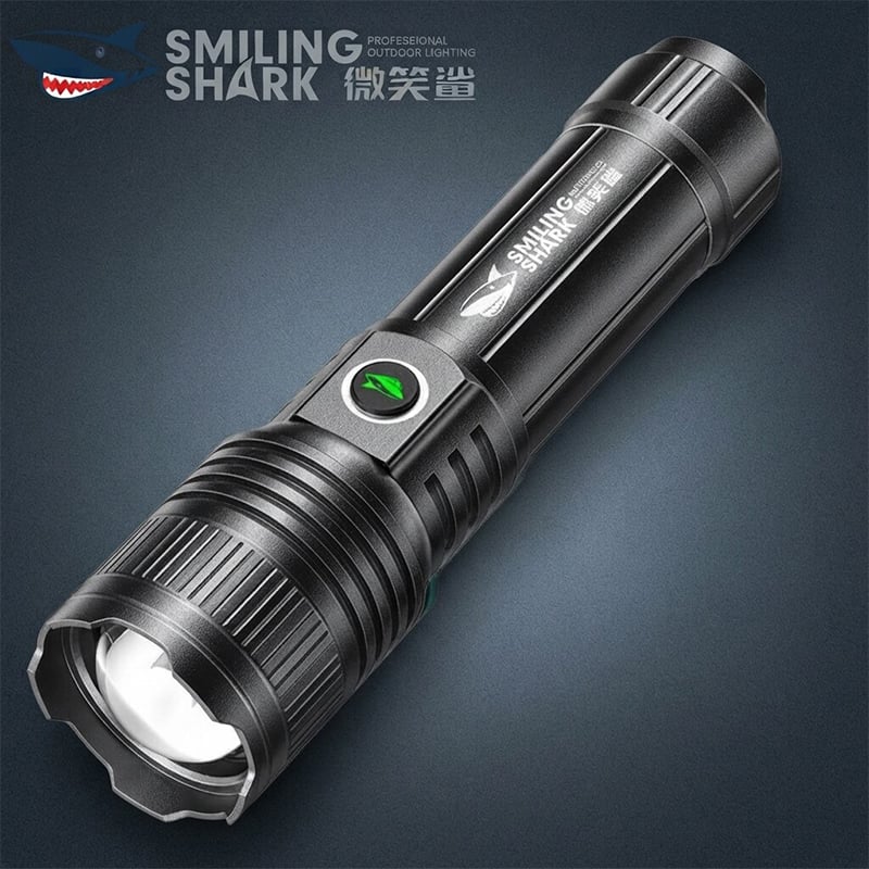 Picture of Smiling Shark LED PowerFull FlashLight Model SD5318 | 3 Months Warranty - Black
