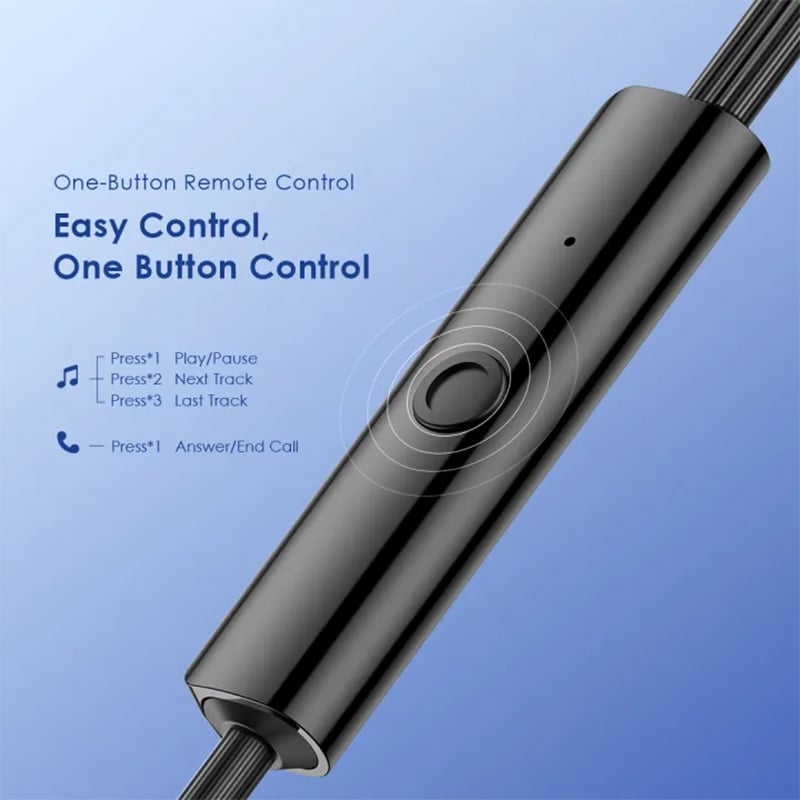 Picture of Oraimo In-ear Wired Earphone (OEP-320C) | 6 Months Warranty - Black