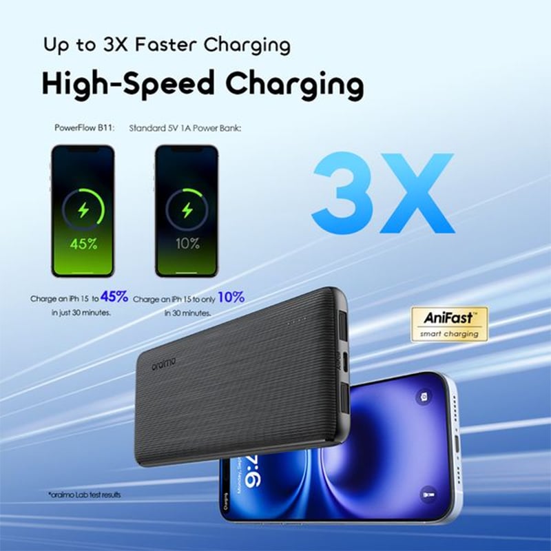Picture of Oraimo10000mAh Power Bank (OPB-1102)  | 12 Months Warranty - Black