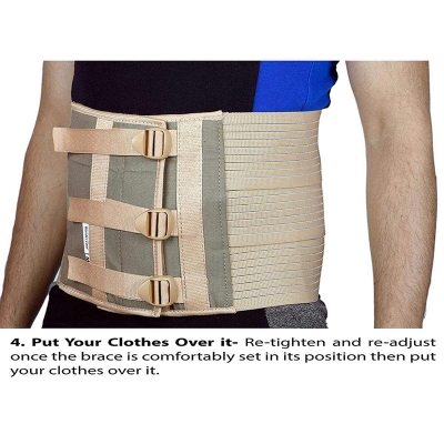 Picture of Abdominal Belt after delivery Tummy Reduction Trimmer Belly Binder Stomach belt Waist belt for Women & Men Abdomen L