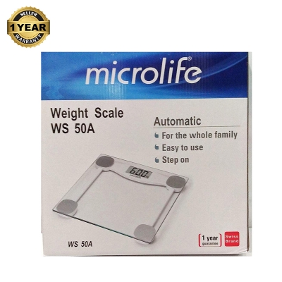 Picture of Microlife Digital Body Weight Bathroom Scale with Step-On Technology, High Precision Measurements