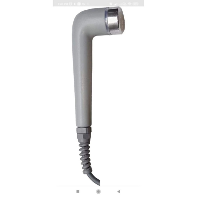 Picture of Ultrasonic Probe Ultrasound Handle 2 pin white Ultrasound Electrotherapy Device ((Ultrasound probe)) Ultrasound Machine with cable