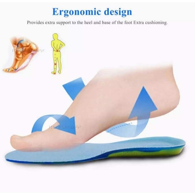 Picture of Silicone Non-Slip Gel Soft Sport Shoe Insoles Massaging Insole Orthopedic Foot Care For Feet Shoes Sole Shock Absorption Pads. Int: One size