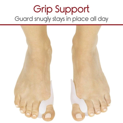 Picture of Gel Big Toe Bunion Guards & Toe Spreaders Bunion Pads (Two Pack) - Big Toe Separator Cushion Straightener - Gel Toe Spacers, Protectors, Correctors - 1 Pair