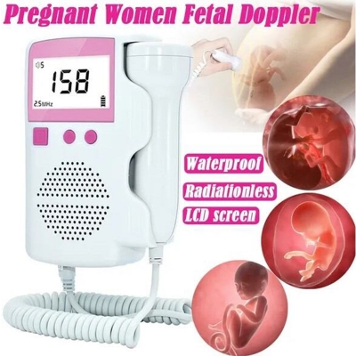 Picture of Ultrasound Doppler Fetal Heart Rate Monitor Home Fetal Heart Rate Monitor Stethoscope Fetal Heart Rate Monitor