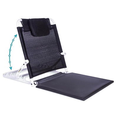 Picture of Adjustable Hospital Back Rest for Use on Bed, Back Support for Patient at Home, Multifunction, Large Size, 5 Changeable Recline Angles, Foldable & Portable (Pack of 1) Int: One size