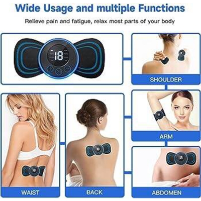 Picture of Neck Rechargeable Massager Electric Neck Massage EMS Cervical Vertebra Massage Patch for Muscle Pain Relief,Support