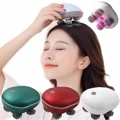 Picture of Cat Massager, Electric Scalp Massager, Head Massager with 4 Massage Heads, Back and Scalp Massager Relieving Tight Stiffness Muscles, Promote Bonding
