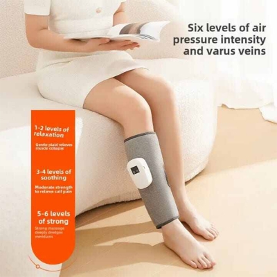 Picture of Leg Massager Air Compression for Blood Circulation and Pain Relief Pressotherapy Electric Kneading Airbag Calf Wrap Massage
