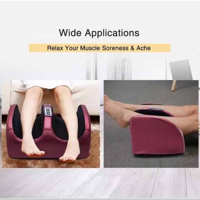 Picture of Electric Foot Massage Machine Hot Compress Shiatsu Foot Vibrators Kneading Roller For Foot Pain Relief Muscle Stimulation Gift