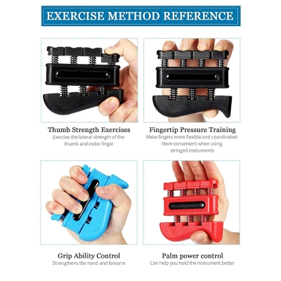 Picture of Finger Strengthener - Finger Exerciser for Forearm and Hand Strengthener - Hand Grip Workout Equipment for Musician, Rock Climbing and Therapy