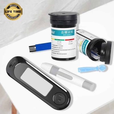 Picture of Blood Glucose Meter, Diabetes Testing Kit, Lancet Machine, Sugar Meter, Glucometer, 10 Test Strips, 5S, Get Data Fast