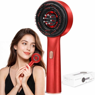 Picture of Premium Electric Scalp Massager Comb – 3-in-1 Hair Oil Applicator & Deep Scalp Massage Brush, IPX7 Water Resistant, Shiatsu Kneading for Relaxation, Stress Relief & Scalp Care