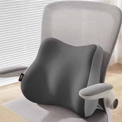 Picture of Comfortable Memory Foam Lumbar Backrest Cushion – Premium Orthopedic Backrest Pillow for Comfort at Office, Home & Car