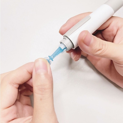 Picture of Professional Blood Glucose Lancing Device – 5-Level Adjustable Depth Control for Comfortable & Less Painful Blood Sampling, Compatible with Twist Top Lancets for Diabetes Sugar Testing