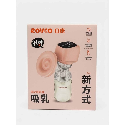 Picture of Rovco Electric Breast Milk Pump 180ml PPSU Feeding Bottle – Portable Rechargeable Breast Pump with Silent Operation, Comfortable Suction & Convenient Design for Nursing Mothers