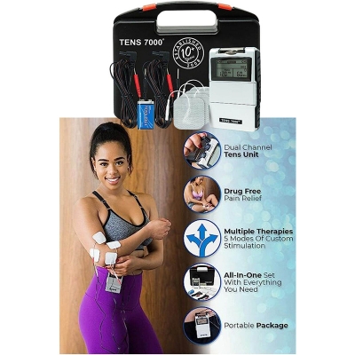 Picture of Rovojoy Medical United Surgical TENS Unit Muscle Stimulator – Advanced Electronic Pulse Massager for Pain Relief, Muscle Stimulation, Physical Therapy, Rehabilitation & Home Healthcare Use