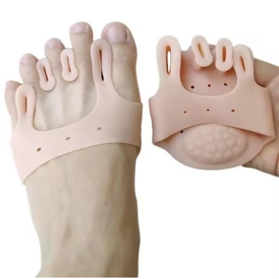 Picture of Experience Instant Comfort with This Premium Silicone Toe Separator and Metatarsal Cushion – Perfect for Bunions, Corns, Calluses, and Forefoot Pain Relief Skin Color