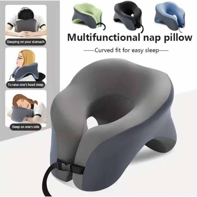 Picture of Ergonomic 360° Travel Pillow for Airplane, Car, Office & Gaming
